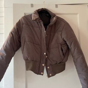 Bomber puffer jacket